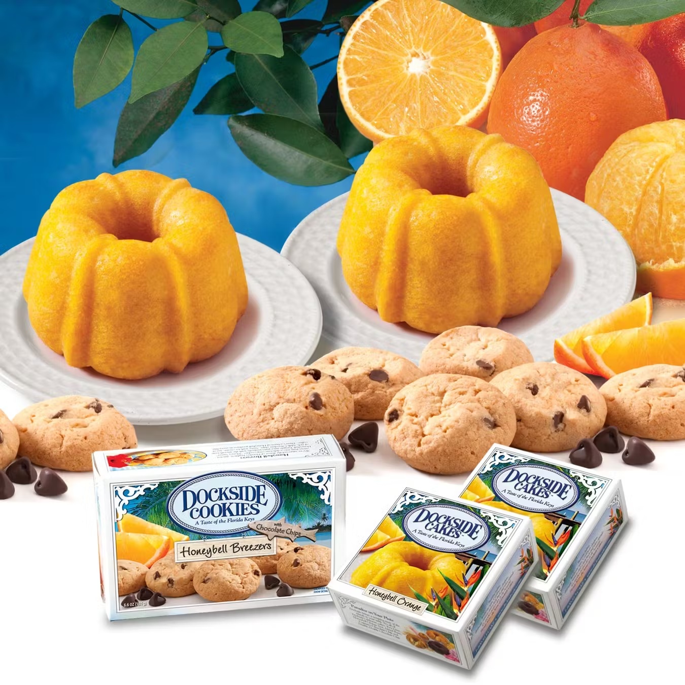 Honeybell Orange Zest Mini Bundt Cakes + Cookies Gift Set