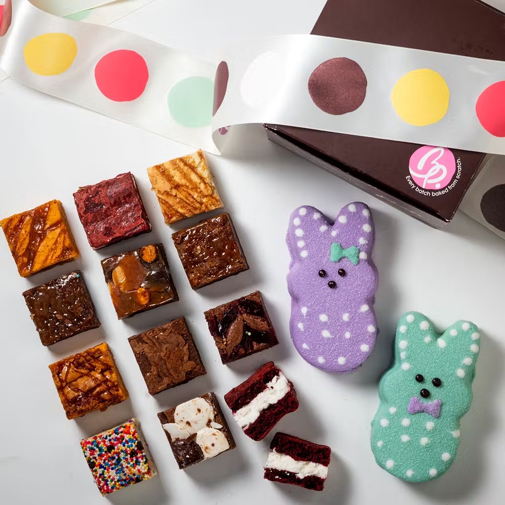 Easter "PeepMojis" Brownie Gift Box