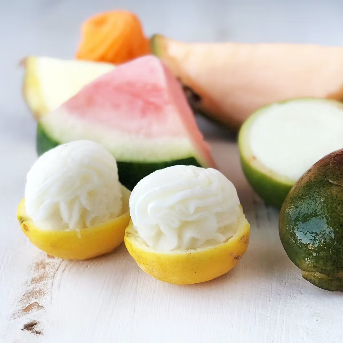 Assorted Sorbet Fruit Shells - 10 Pack