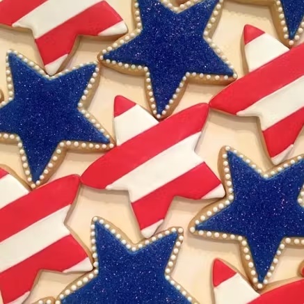 July 4th Iced Sugar Cookie Gift Set - 12 Pack