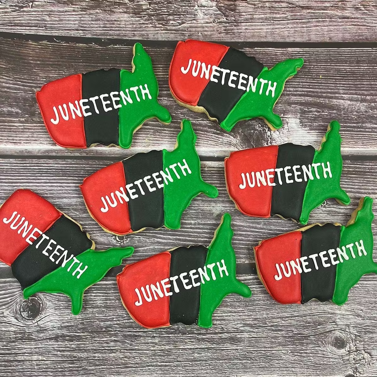 Juneteenth Iced Sugar Cookie Gift Set - 12 Pack