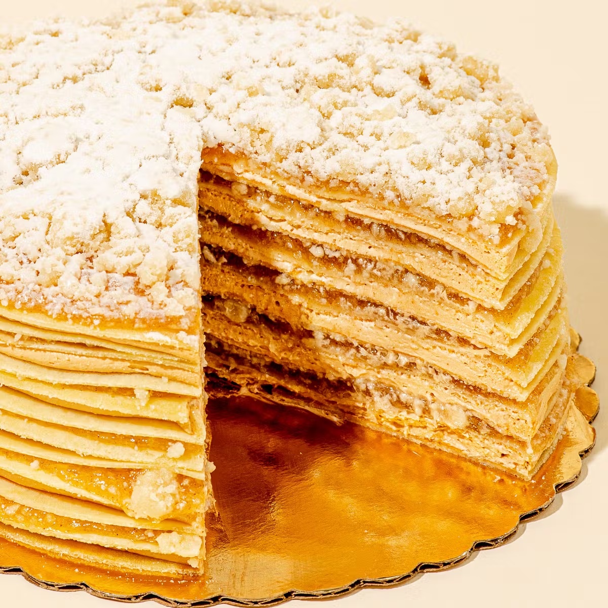 Caramel Apple Crepe Cake