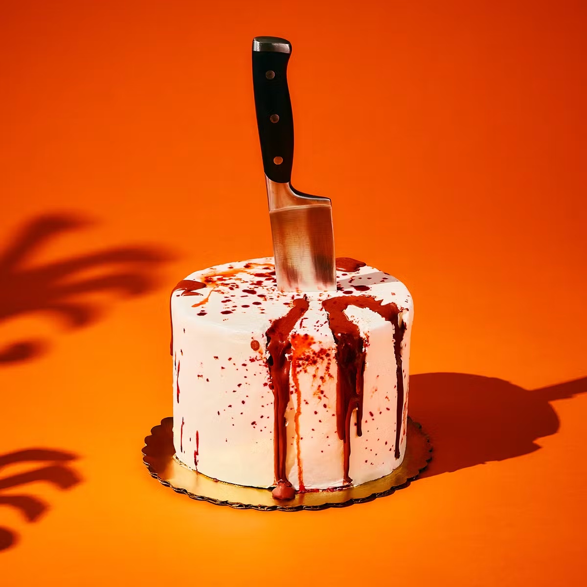 Halloween Blood Splatter Cake