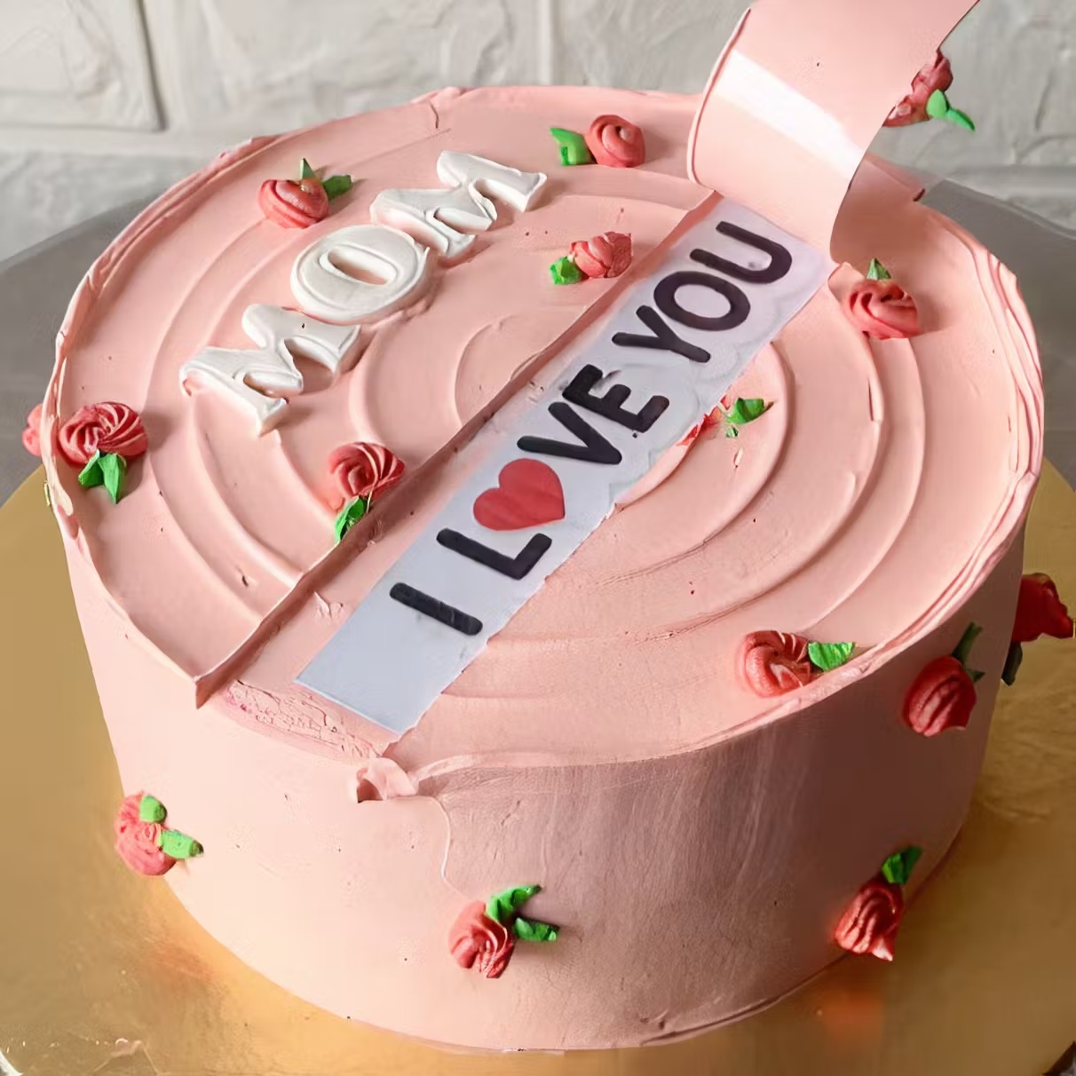 Mother's Day Secret Message Cake