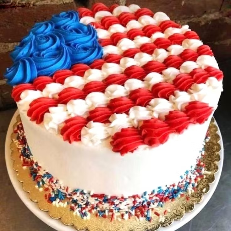 American Flag Cake