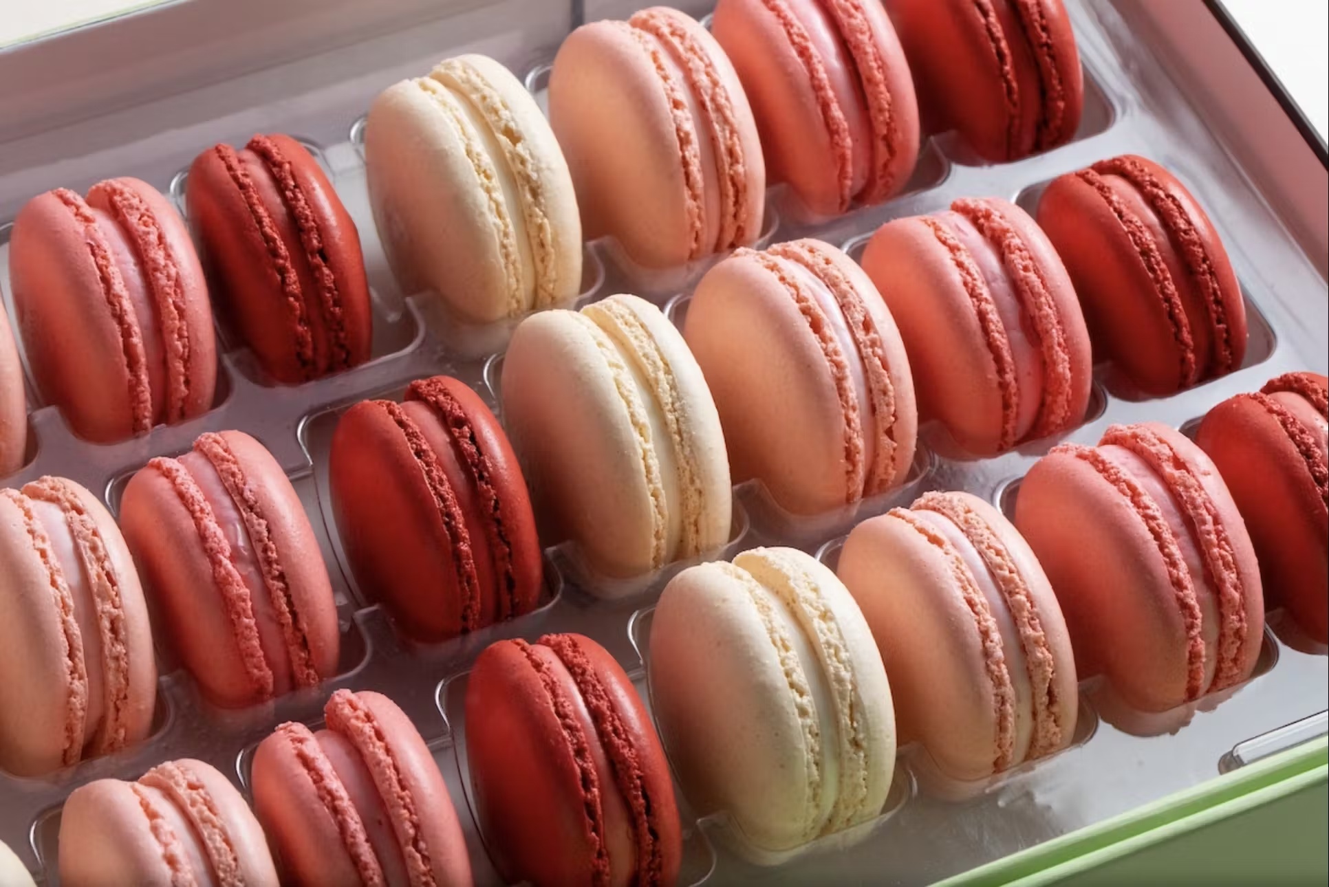 Valentine's Day Traditional Macarons - 24 Piece Gift Box