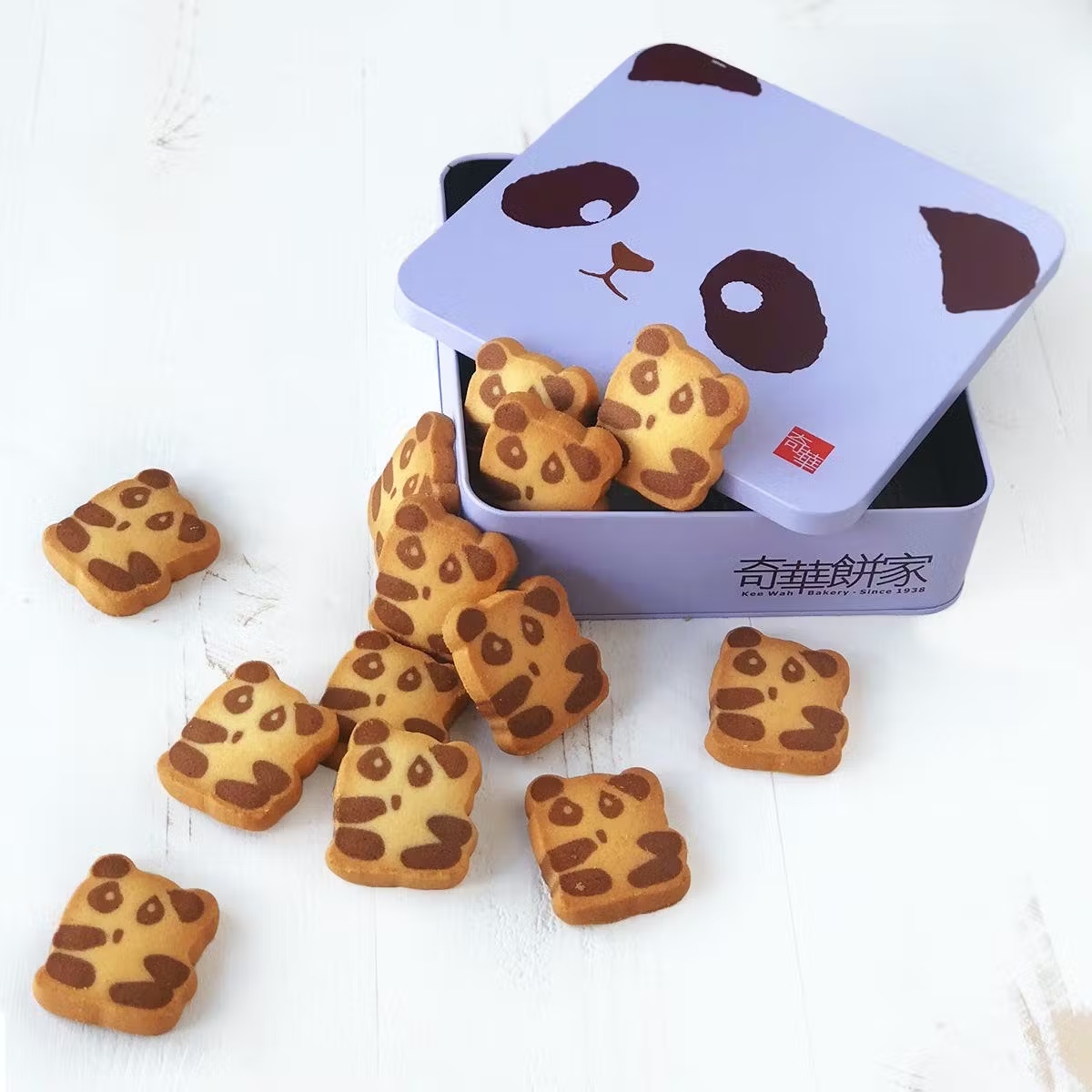 Panda & Penguin Cookie Gift Tin