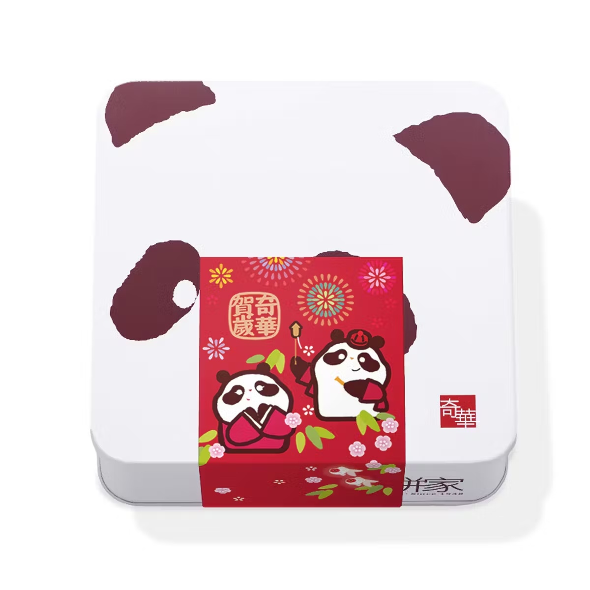 Lunar New Year Panda & Sweetheart Cookie Gift Tin