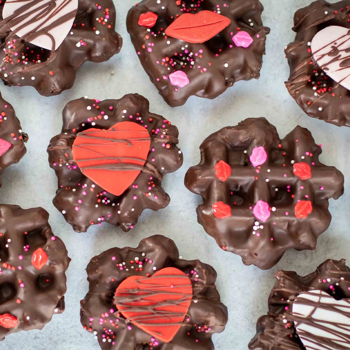 Valentine's Day Wafels + Hot Cocoa Gift Set for 2