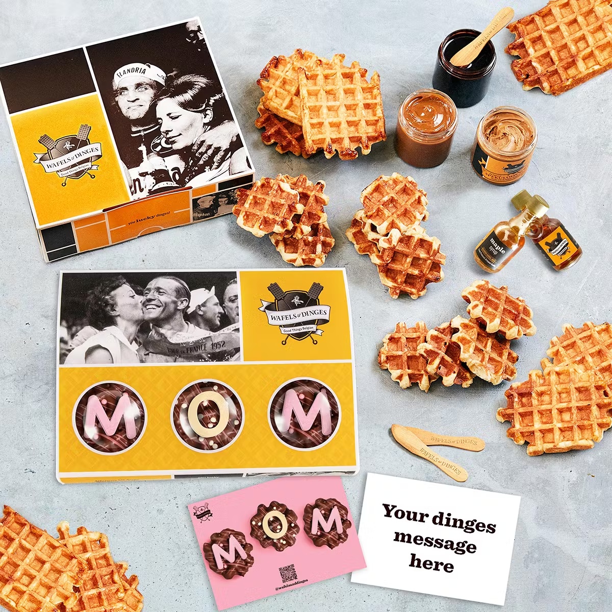Mother's Day Limited Edition "MOM" Chocolinis Mini Waffles - 12 Pack