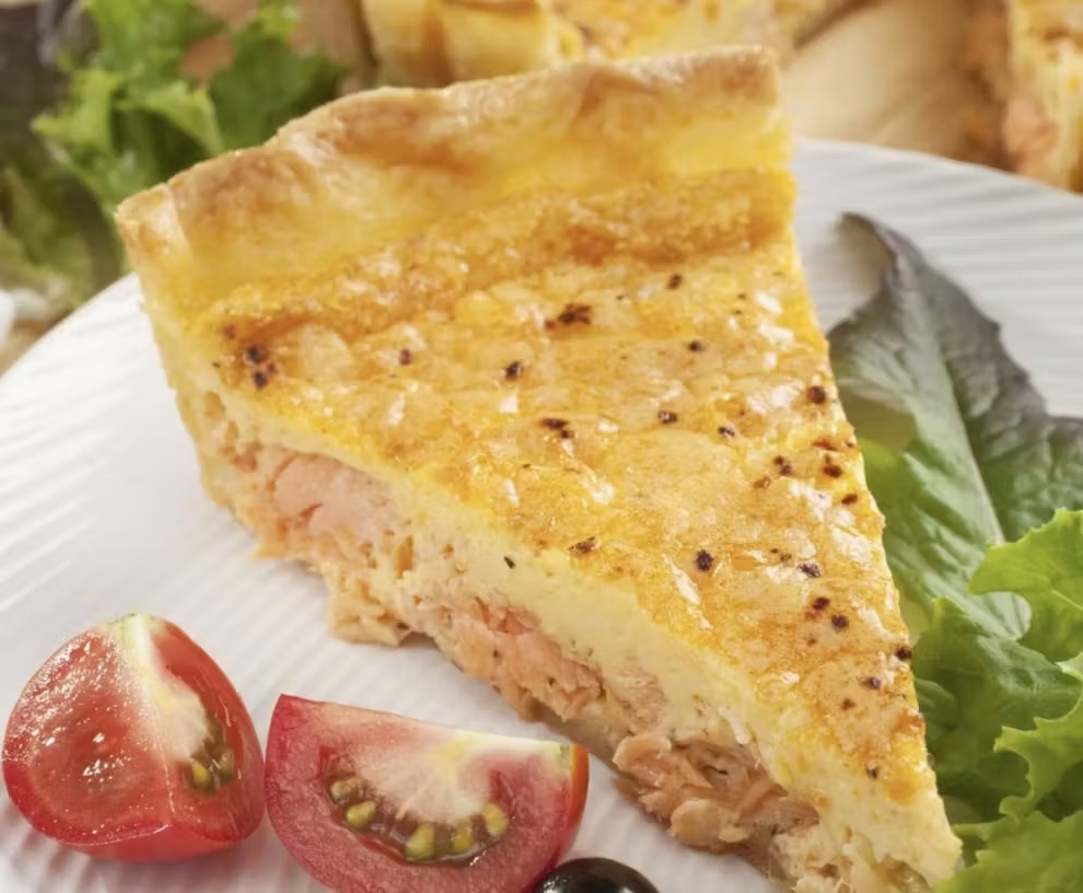 Gluten Free Wild Caught Smoked Salmon Quiche