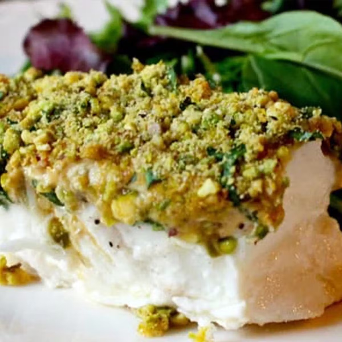 Pistachio-Topped Cod