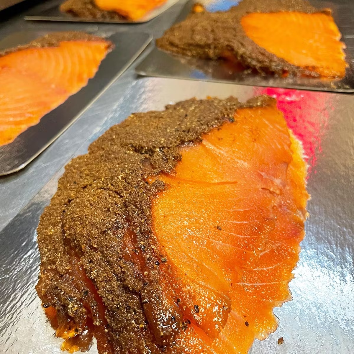 Pastrami Spiced Smoked Salmon - 1 lb.