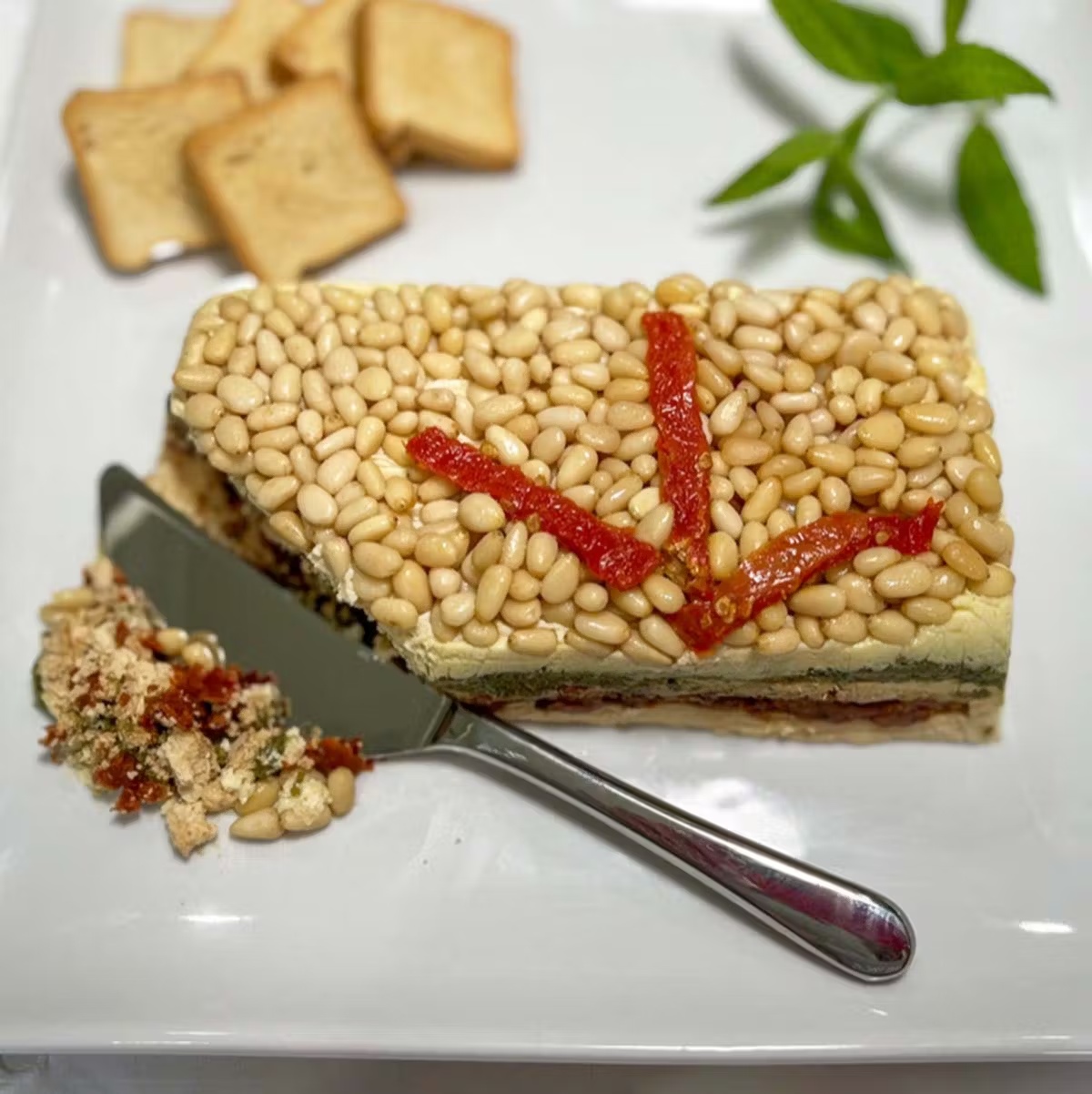 Savory Holiday Cream Cheese Torte