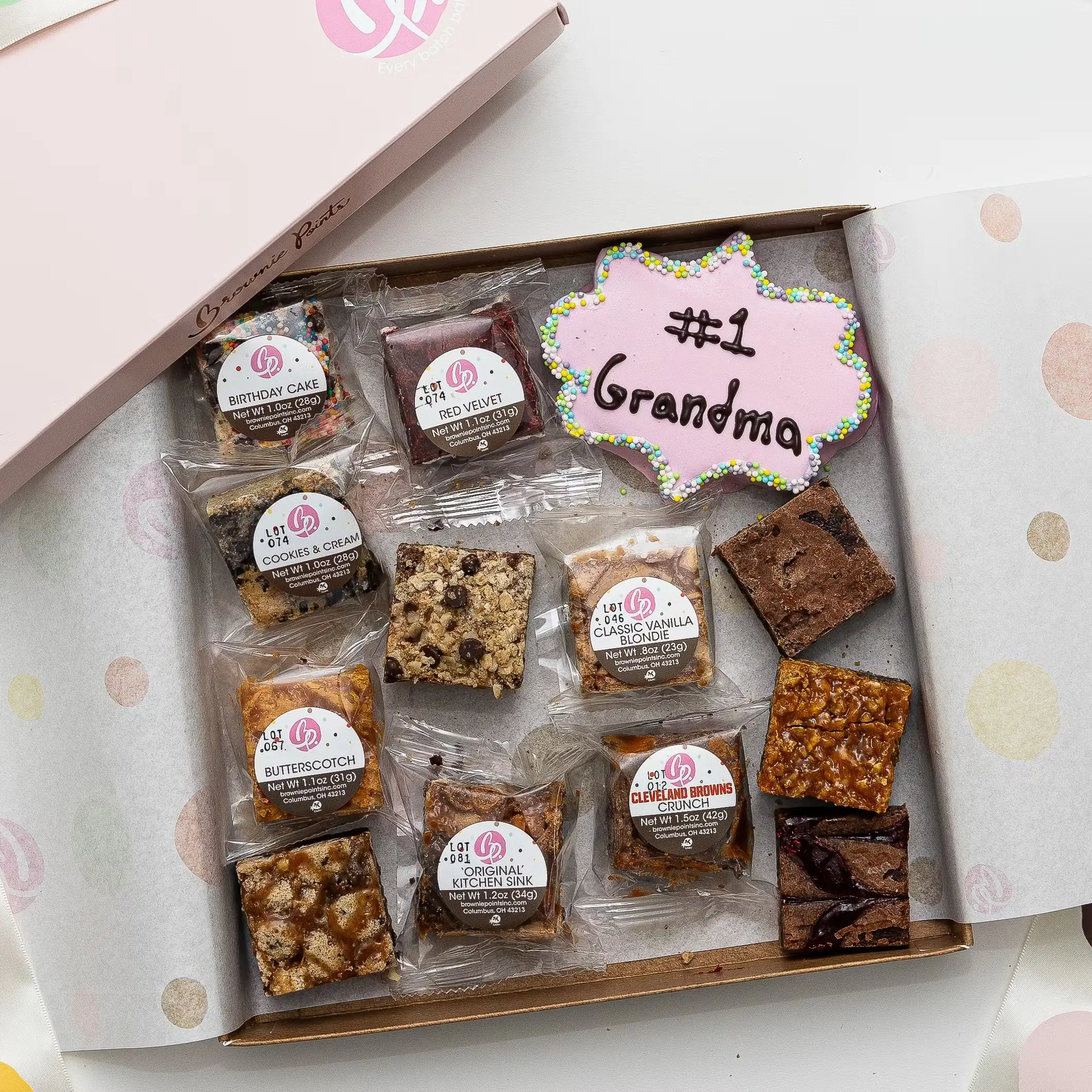 "#1 Grandma" Brownie Gift Box