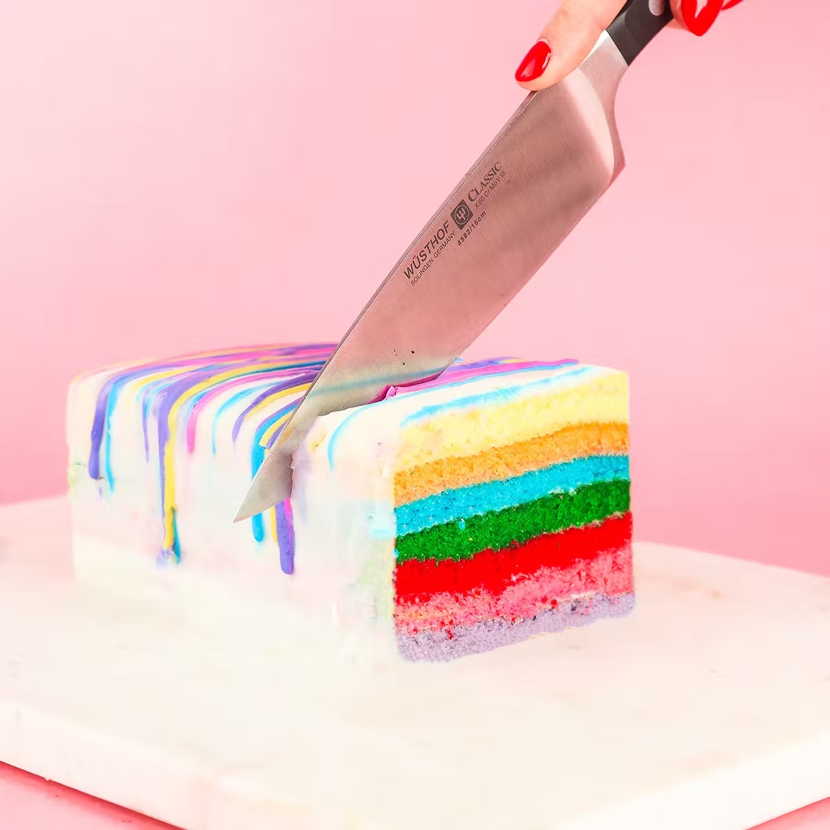 Kosher for Passover Rainbow Seven-Layer Cake
