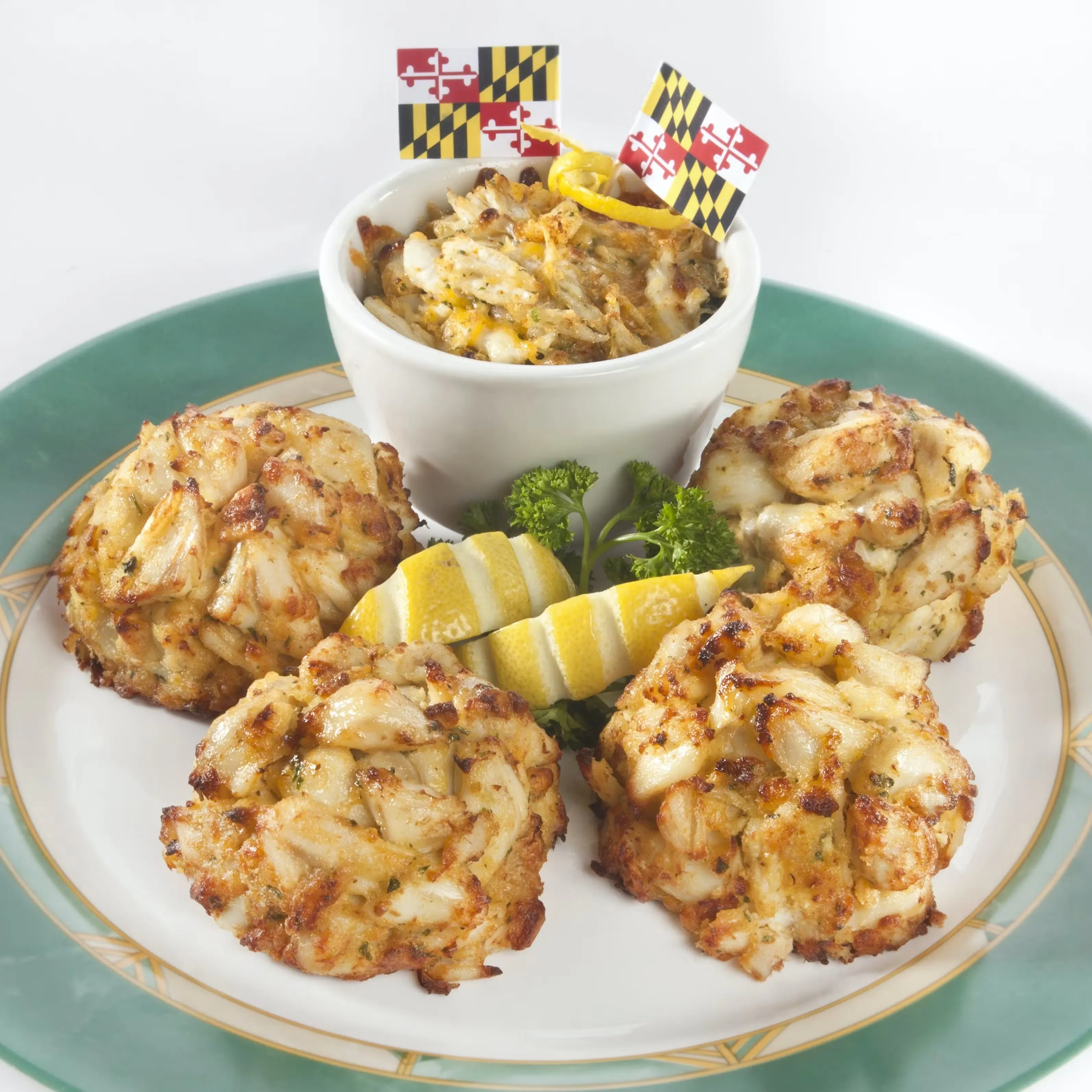 The Chesapeake - 4 Maryland Crab Cakes + Dip