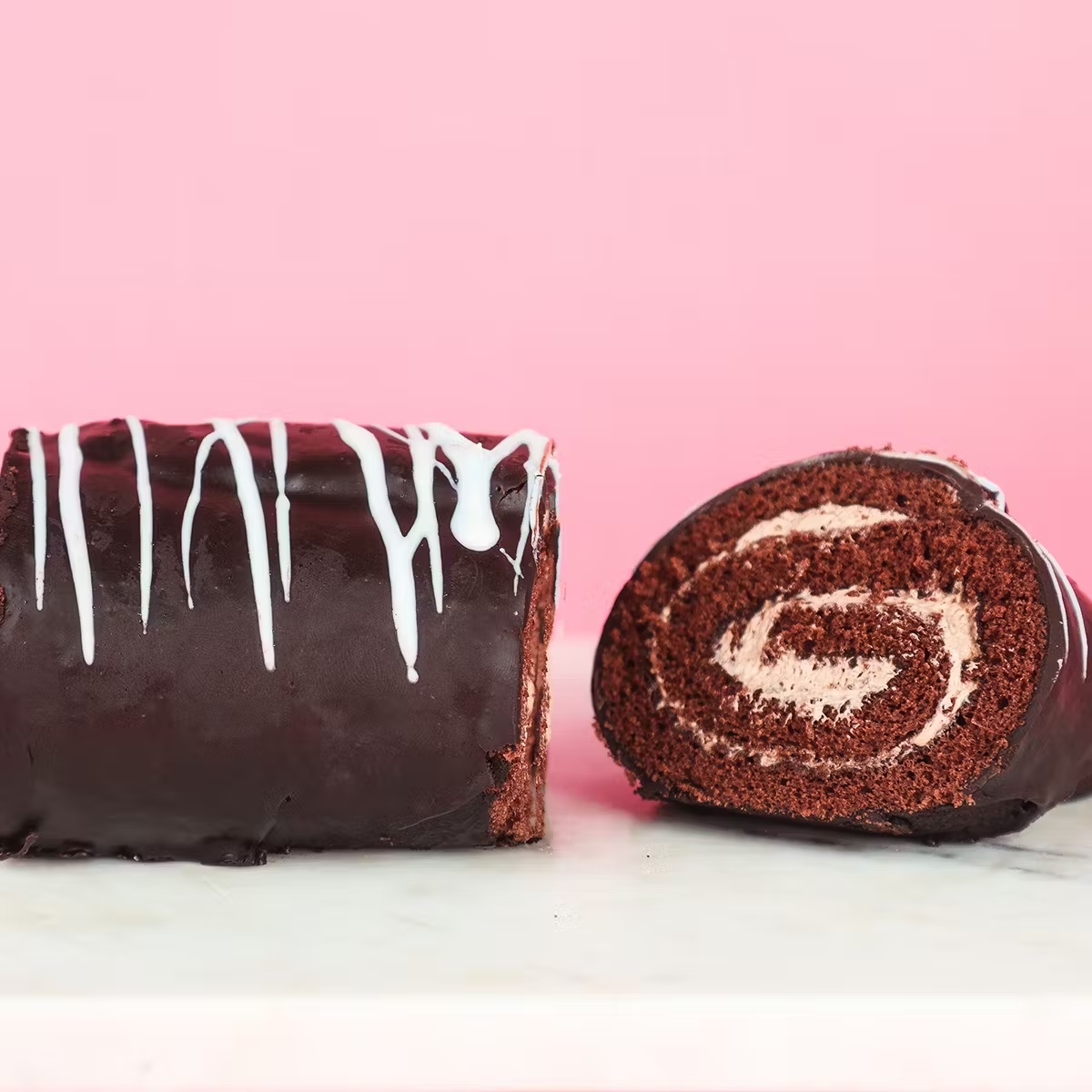 Passover Chocolate Swiss Roll