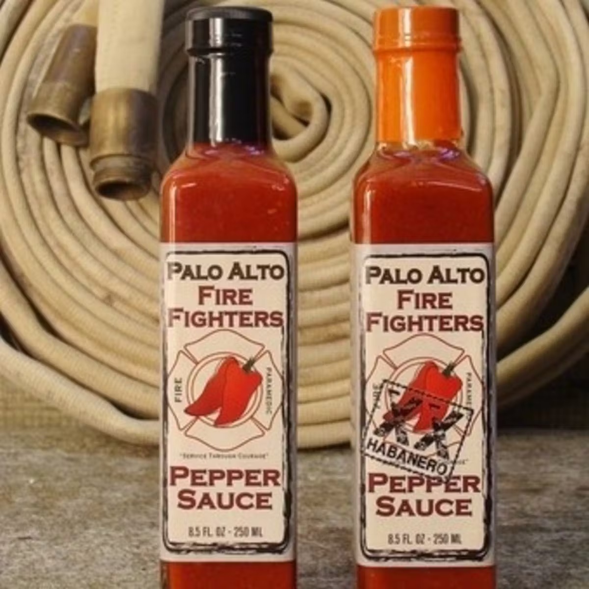 Palo Alto Firefighters Pepper Sauce - Variety 2 Pack