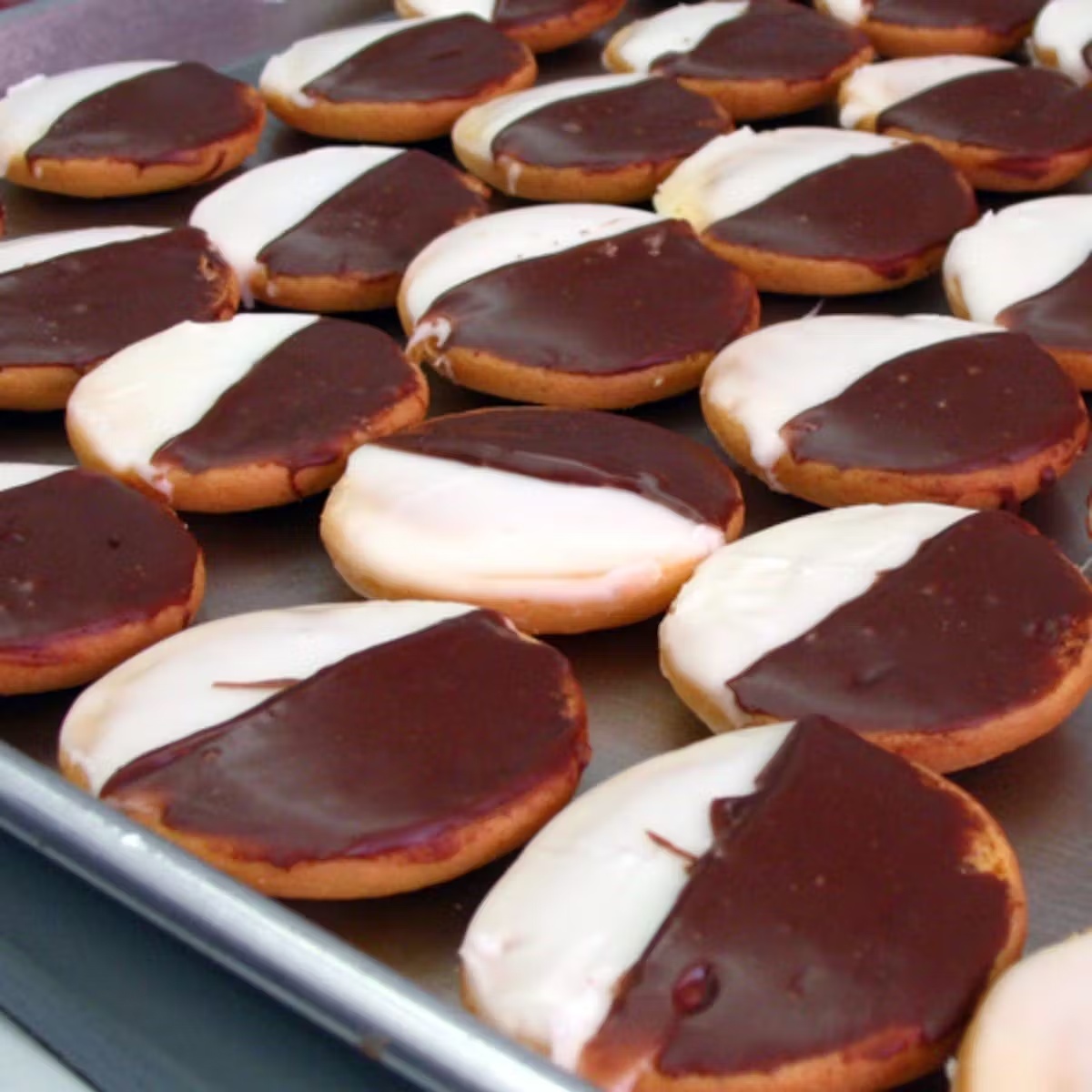 Mini Gluten-Free Black and White Cookies