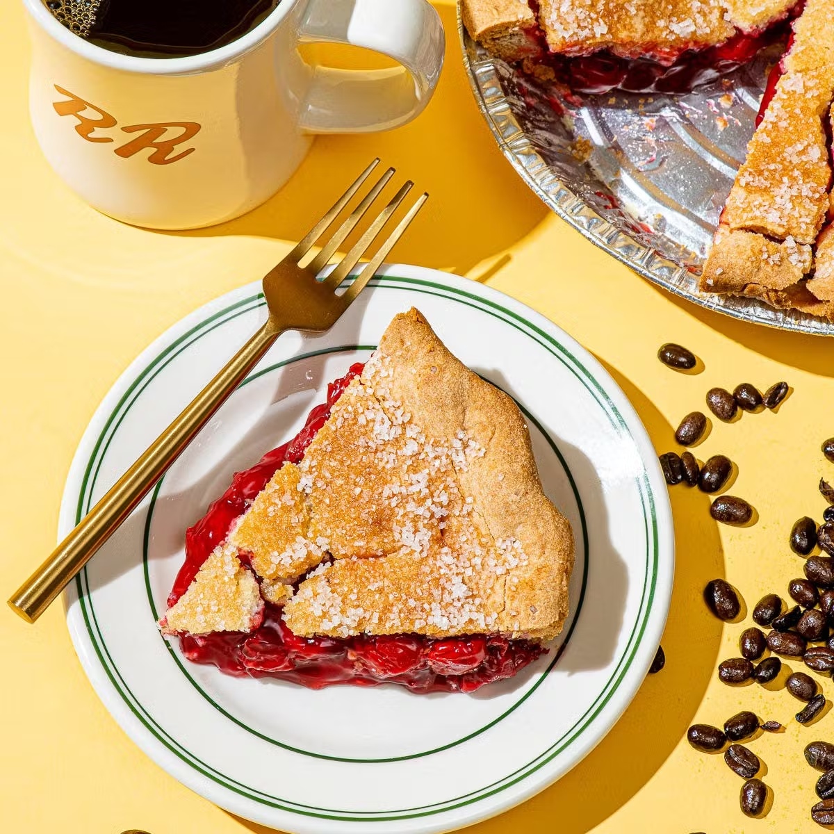 "Twin Peaks" Cherry Pie + "Damn Fine" Coffee