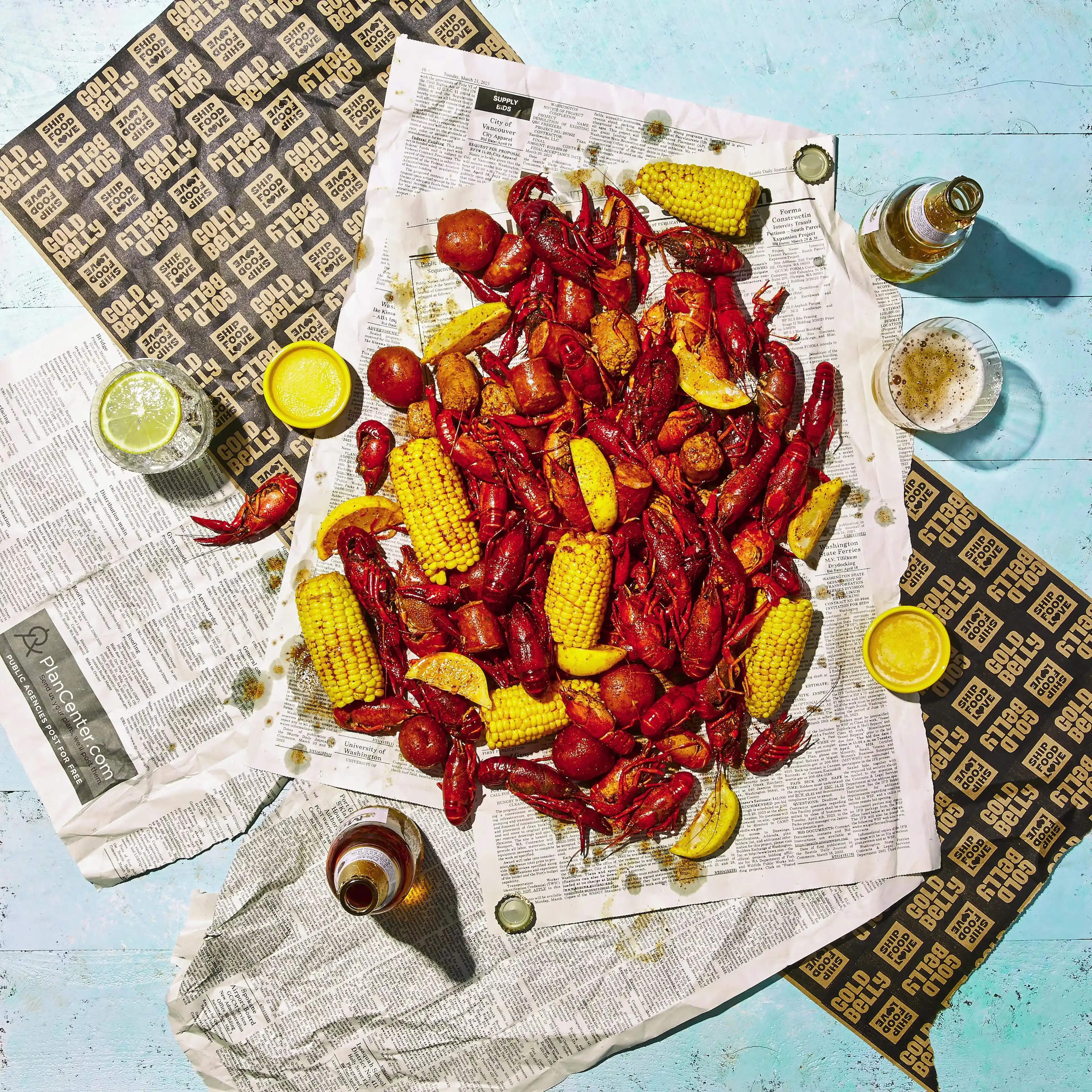 15 lb. Boiled Cajun Crawfish Pack