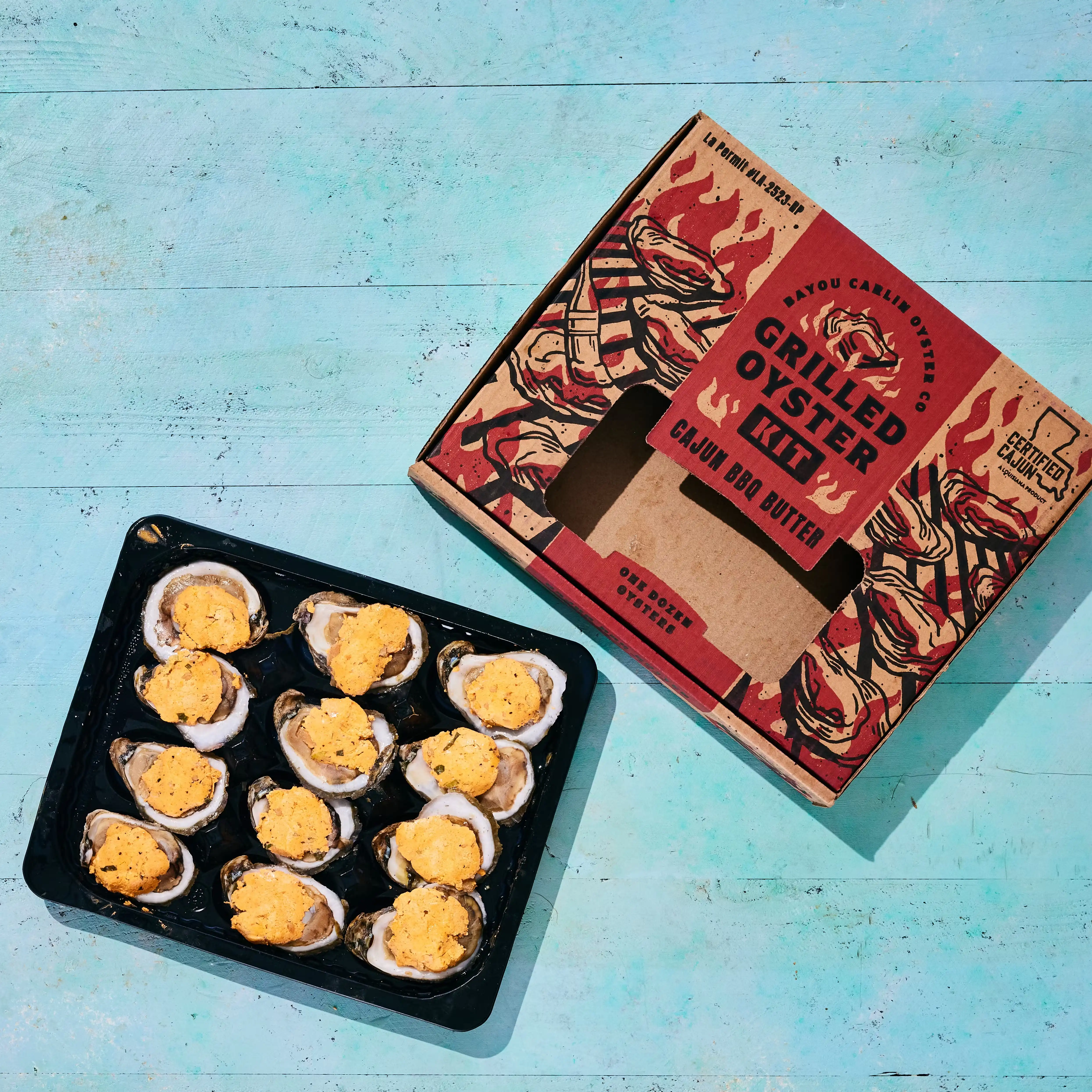 Cajun BBQ Butter Grilled Oysters